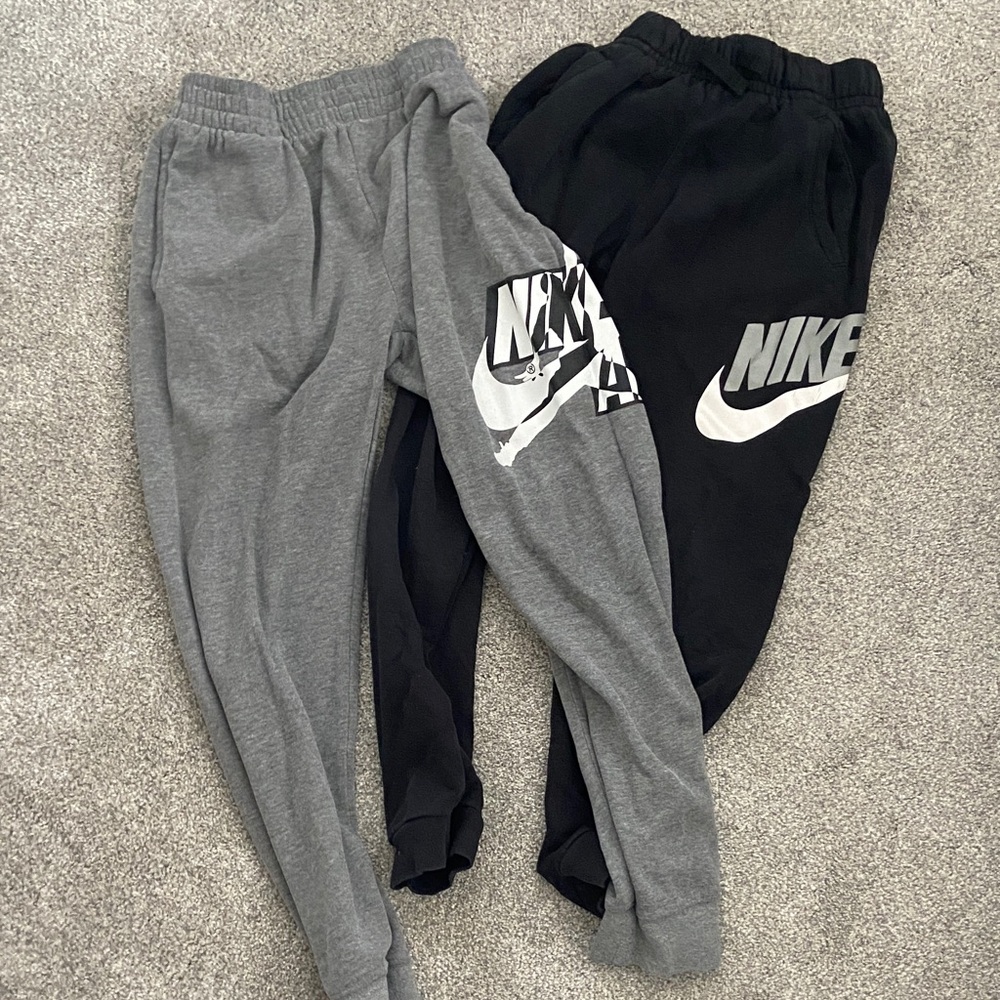 Nike Kids Sweatpants - Black and Gray